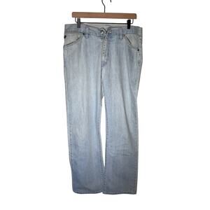 LACOSTE light wash preppy men’s straight leg classic denim jeans 46